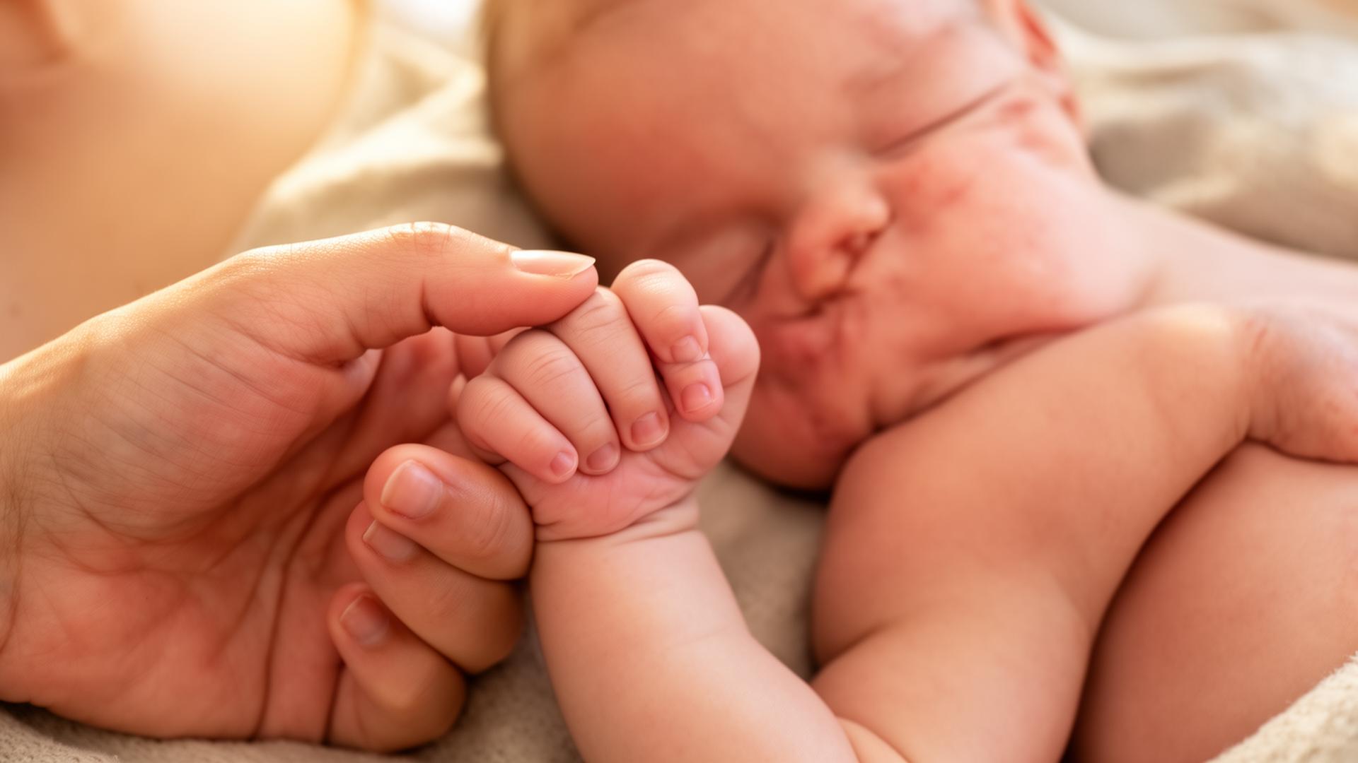A mother and infant